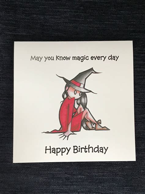 Birthday shirt with a witch design